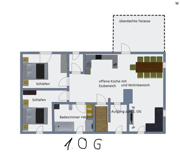 Ferienwohnung Romantica 1. Und 2. Og Schopfloch エクステリア 写真